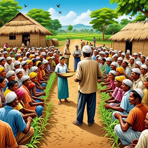 ਇੱਕ ਛੋਟੀ ਜਿਹੀ ਪਿੰਡ ਵਿੱਚ, ਏਕ ਹੋਸ਼ਿਆਰ ਔਰਤ ਸੀ ਜਿਸਦਾ ਨਾਮ ਆਏਸ਼ਾ ਸੀ। ਆਏਸ਼ਾ ਆਪਣੇ ਸਾਥੀਆਂ ਨੂੰ ਉਨ੍ਹਾਂ ਦੇ ਭਵਿਖ ਦੇ ਕੰਟਰੋਲ ਕਰਨ ਲਈ ਸਮਰੱਥ ਬਣਾਉਣਾ ਚਾਹੁੰਦੀ ਸੀ। ਉਸਨੇ ਉਨ੍ਹਾਂ ਨੂੰ ਵੱਖ-ਵੱਖ ਕੁਸ਼ਲਤਾ ਸਿਖਾਉਣ ਲਈ ਇੱਕ ਸਮਰੱਥਾ ਕਾਰਕ੍ਰਮ ਸ਼ੁਰੂ ਕੀਤਾ। ਜਿਵੇਂ ਜਿਵੇਂ ਪਿੰਡ ਵਾਸੀਆਂ ਨੇ ਸਿੱਖਿਆ ਅਤੇ ਵਿਕਾਸ ਕੀਤਾ, ਉਹ ਆਪਣੇ ਹੁਨਰਾਂ ਵਿੱਚ ਆਤਮਵਿਸ਼ਵਾਸ ਪਾਉਣ ਲੱਗੇ। ਇੱਕ ਦਿਨ, ਉਨ੍ਹਾਂ ਨੇ ਆਪਣੇ ਸਮਾਨ ਖਰੀਦਣ ਅਤੇ ਵੇਚਣ ਦੇ ਲਈ ਇੱਕ ਸਹਿਕਾਰਿਤ ਸ਼ੁਰੂ ਕਰਨ ਦਾ ਫੈਸਲਾ ਕੀਤਾ। ਆਏਸ਼ਾ ਦੇ ਯਤਨਾਂ ਨੇ ਉਨ੍ਹਾਂ ਨੂੰ ਆਪਣੇ ਪੈਰਾਂ 'ਤੇ ਖੜੇ ਹੋਣ ਅਤੇ ਫੂੱਲਣ ਦੇ ਲਈ ਸਮਰੱਥ ਬਣਾਇਆ।