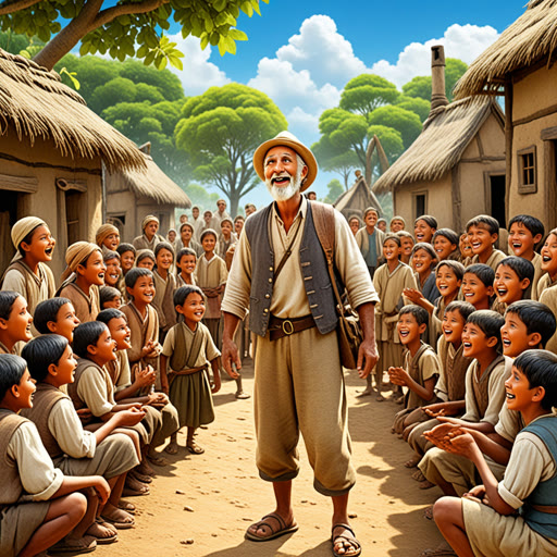 ਇੱਕ ਦੂਰ ਦੇ ਦੇਸ਼ ਵਿੱਚ, ਇੱਕ ਚਤੁਰ ਰਾਜਾ ਸੀ ਜੋ ਆਪਣੇ ਲੋਕਾਂ ਨੂੰ ਮਜ਼ਬੂਤ ਸਿਧਾਂਤਾਂ ਨਾਲ ਰਾਹਨੁਮਾ ਕਰਦਾ ਸੀ। ਉਸਦਾ ਪਹਿਲਾ ਸਿਧਾਂਤ ਸੀ ਕਿ ਹਮੇਸ਼ਾ ਦੂਜਿਆਂ ਨੂੰ ਸੱਤਕਾਰ ਦੇ ਨਾਲ ਪੇਸ਼ ਆਉਣਾ। ਇੱਕ ਦਿਨ, ਇੱਕ ਯਾਤਰੀ ਰਾਜ ਦੇ ਵਿੱਚ ਆਇਆ, ਵੀੜੀ ਲੈਣ ਲਈ। ਰਾਜੇ ਦੀ ਮਹਿਮਾਨਦਾਰੀ ਦਾ ਸਿਧਾਂਤ ਉਸਨੂੰ ਗਰਮ ਜੋਸ਼ ਨਾਲ ਅਜਾਨ ਵਿਅਕਤੀ ਦਾ ਸੁਆਗਤ ਕਰਨ ਲਈ ਪ੍ਰੇਰਿਆ। ਇਸ ਦੇ ਬਦਲੇ, ਯਾਤਰੀ ਨੇ ਦੂਰ ਦੁਨੀਆ ਦੇ ਅਜੀਬ ਸਥਾਨਾਂ ਦੀਆਂ ਕਹਾਣੀਆਂ ਦੱਸੀਆਂ, ਜੋ ਕਿ ਰਾਜ ਦੇ ਗਿਆਨ ਨੂੰ ਬਹੁਤ ਵਿਚਾਰਵਾਨ ਬਣਾਉਂਦੀਆਂ ਹਨ। ਰਾਜਾ ਨੇ ਮਹਿਸੂਸ ਕੀਤਾ ਕਿ ਸਿਧਾਂਤ ਸਿਰਫ਼ ਦੂਜਿਆਂ ਨਾਲ ਕਿਵੇਂ ਪੇਸ਼ ਆਉਣ ਦੀ ਤੇਅ ਕੀਮਤ ਤੱਕ ਸੀਮਿਤ ਨਹੀਂ ਹੁੰਦੇ, ਸਗੋਂ ਇਹ ਸਾਡੀ ਦੁਨੀਆ ਨੂੰ ਵੀ ਬਣਾਉਂਦੇ ਹਨ।